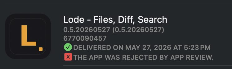 App Store Connect — 第二次拒絕通知 4