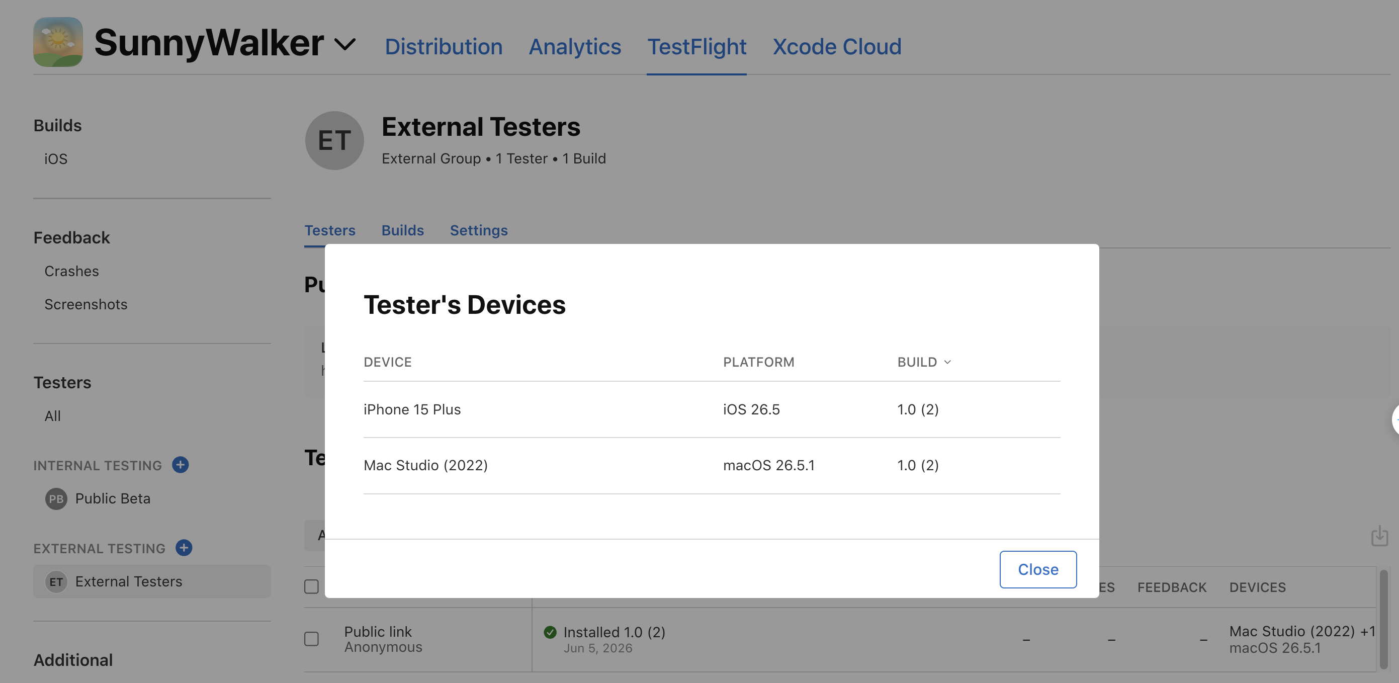 App Store Connect — 審核第 2 天